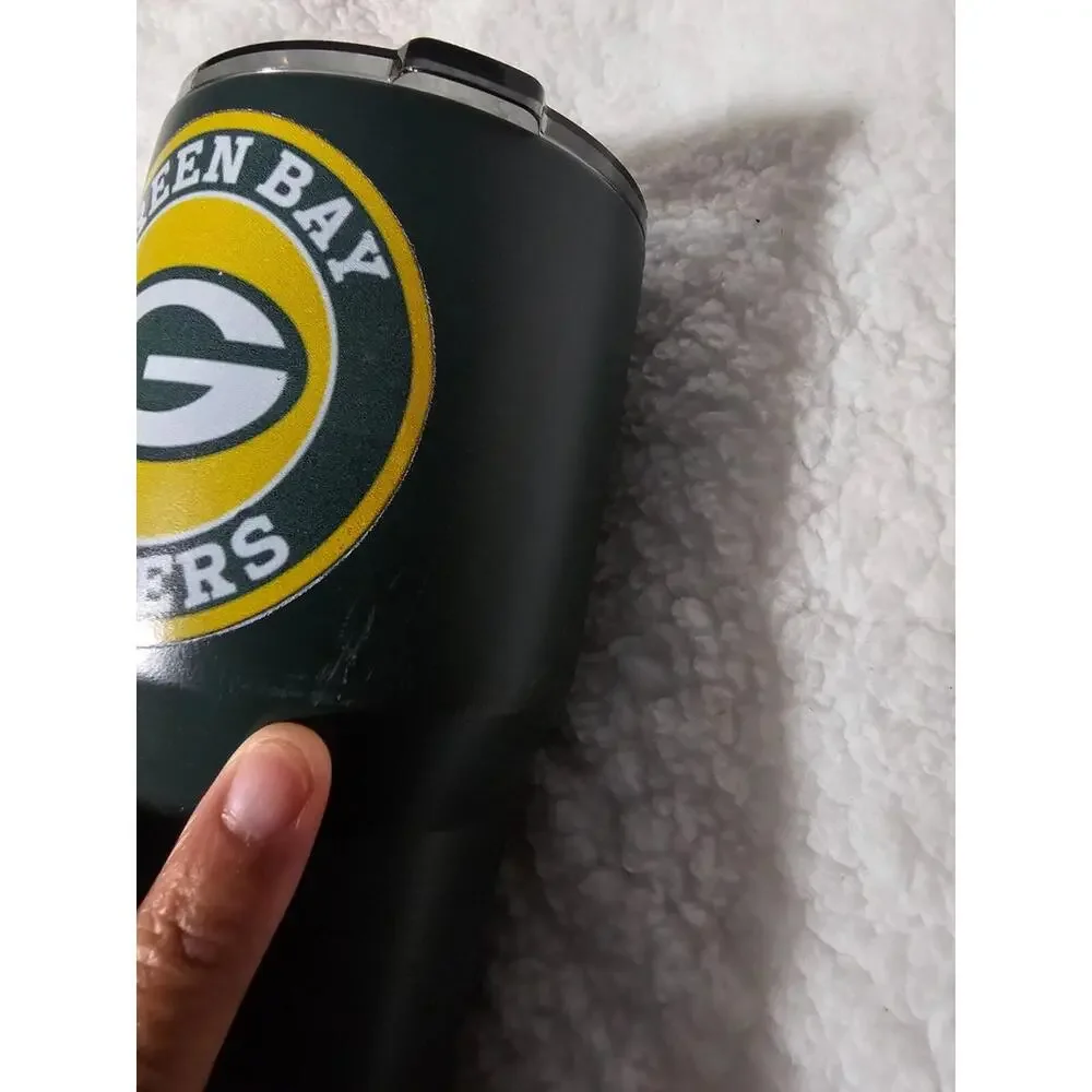Unbranded NFL Football Green Bay Packers Tumbler Metal Green 8" - Picture 10 of 15